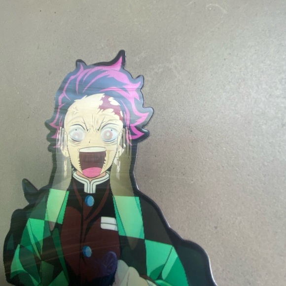 Demon Slayer Tanjiro Kamado 3D Lenticular Motion Car Sticker Decal Peeker - Picture 5 of 5
